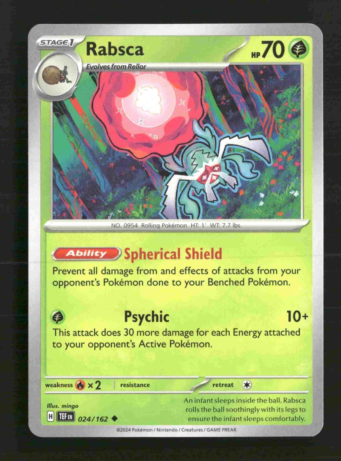 2024 Pokemon Temporal Forces #024/162 - Rabsca