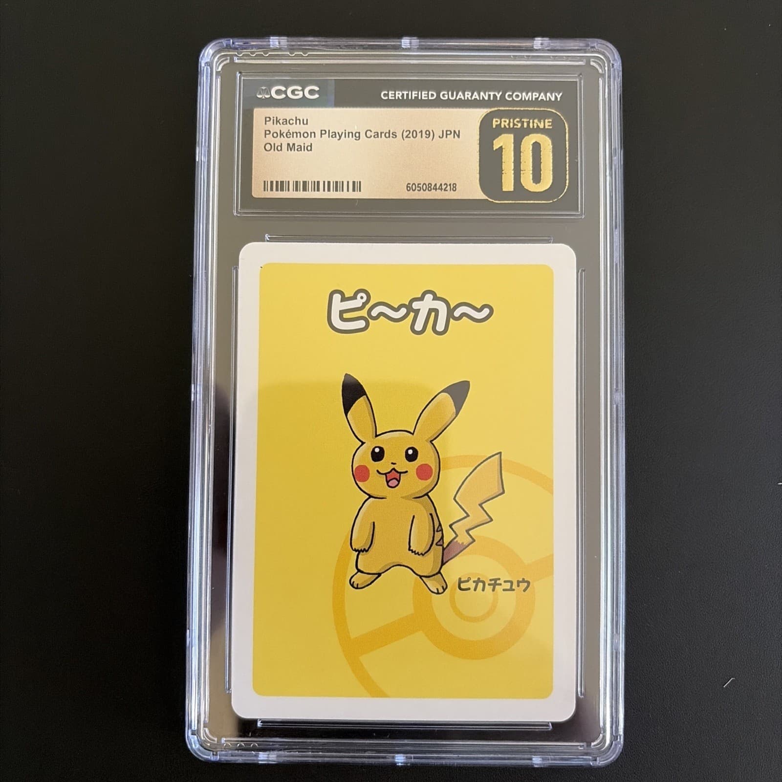 Pikachu CGC PRISTINE 10 JAPAN 2019 POKEMON Old Maid Playing Card