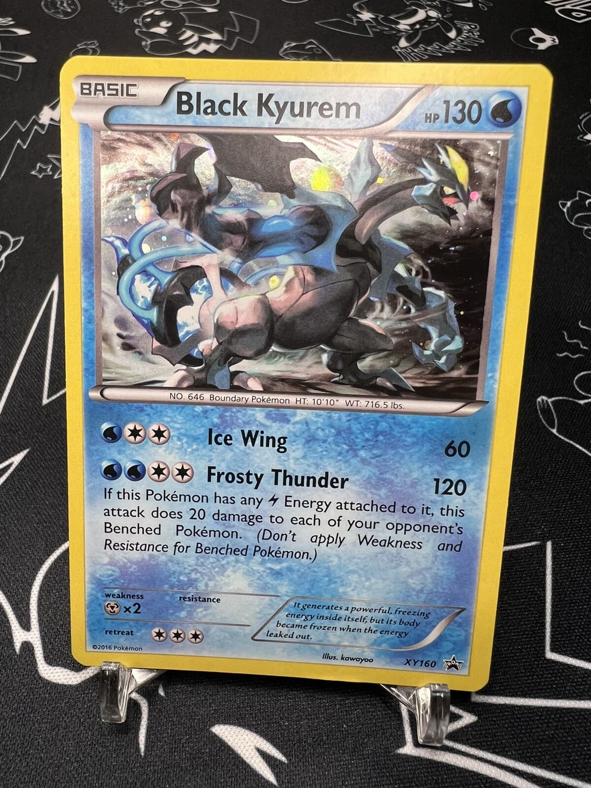 Pokémon TCG Black Kyurem XY Black Star Promos XY160 Holo Promo - NM