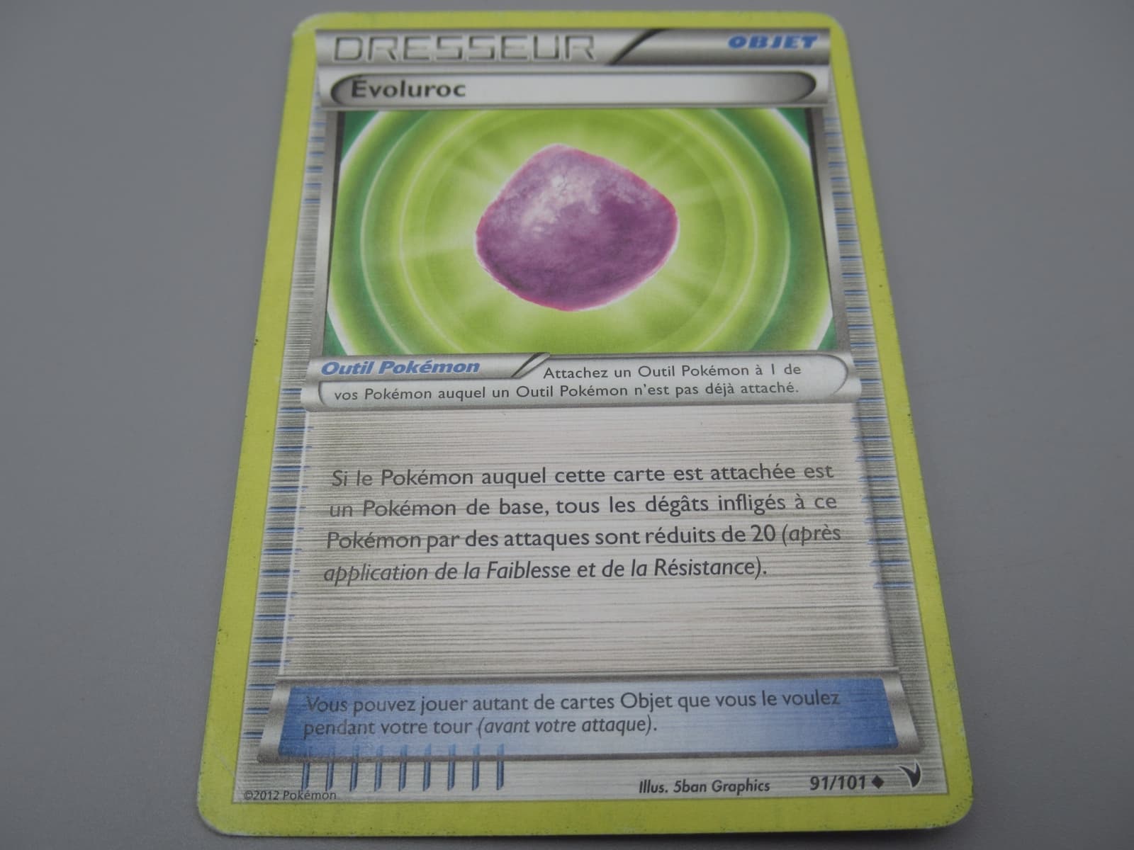 Pokemon Objet Evoluroc - 91/101 Losange - 2012