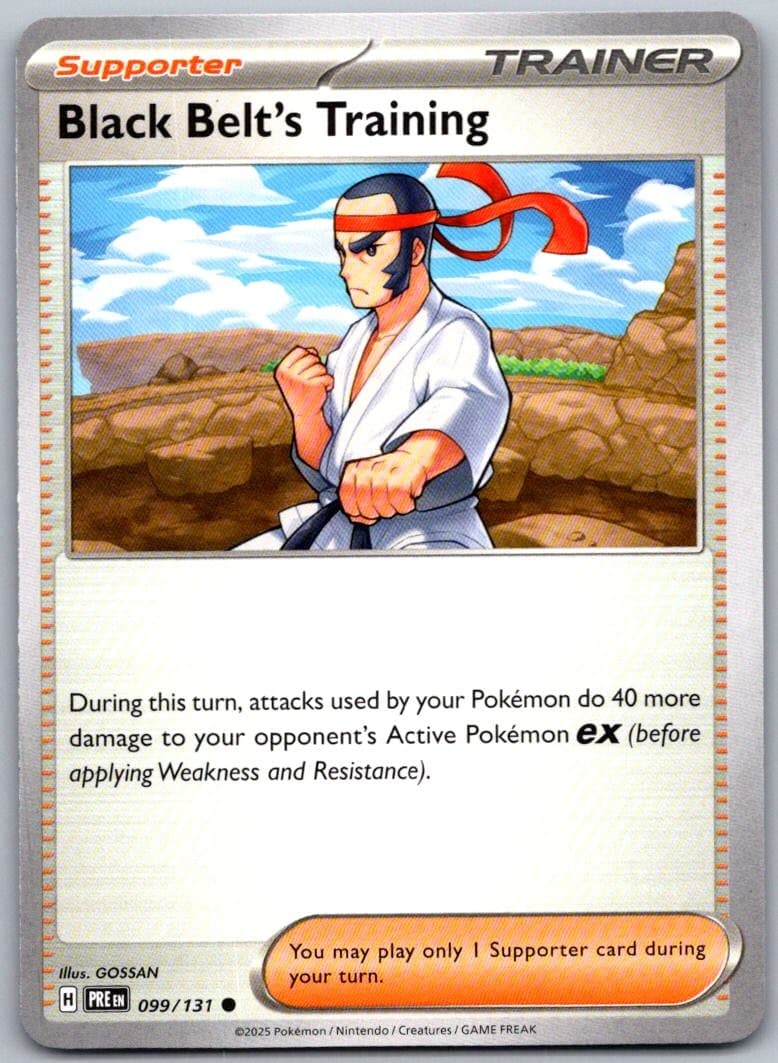 Black Belt'S Training Prismatic Evolutions 099/131 Common PokéMon — English