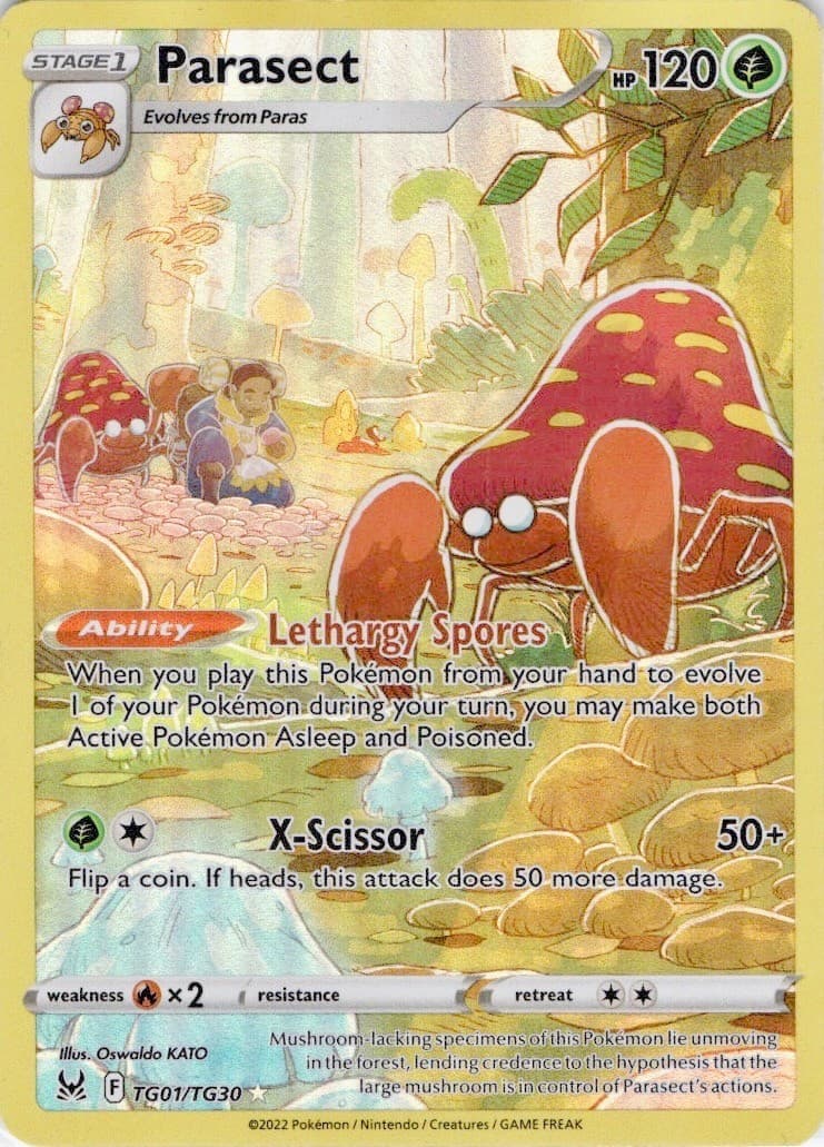 Parasect TG01/TG30 Holo Lost Origin Trainer Gallery Pokemon NM