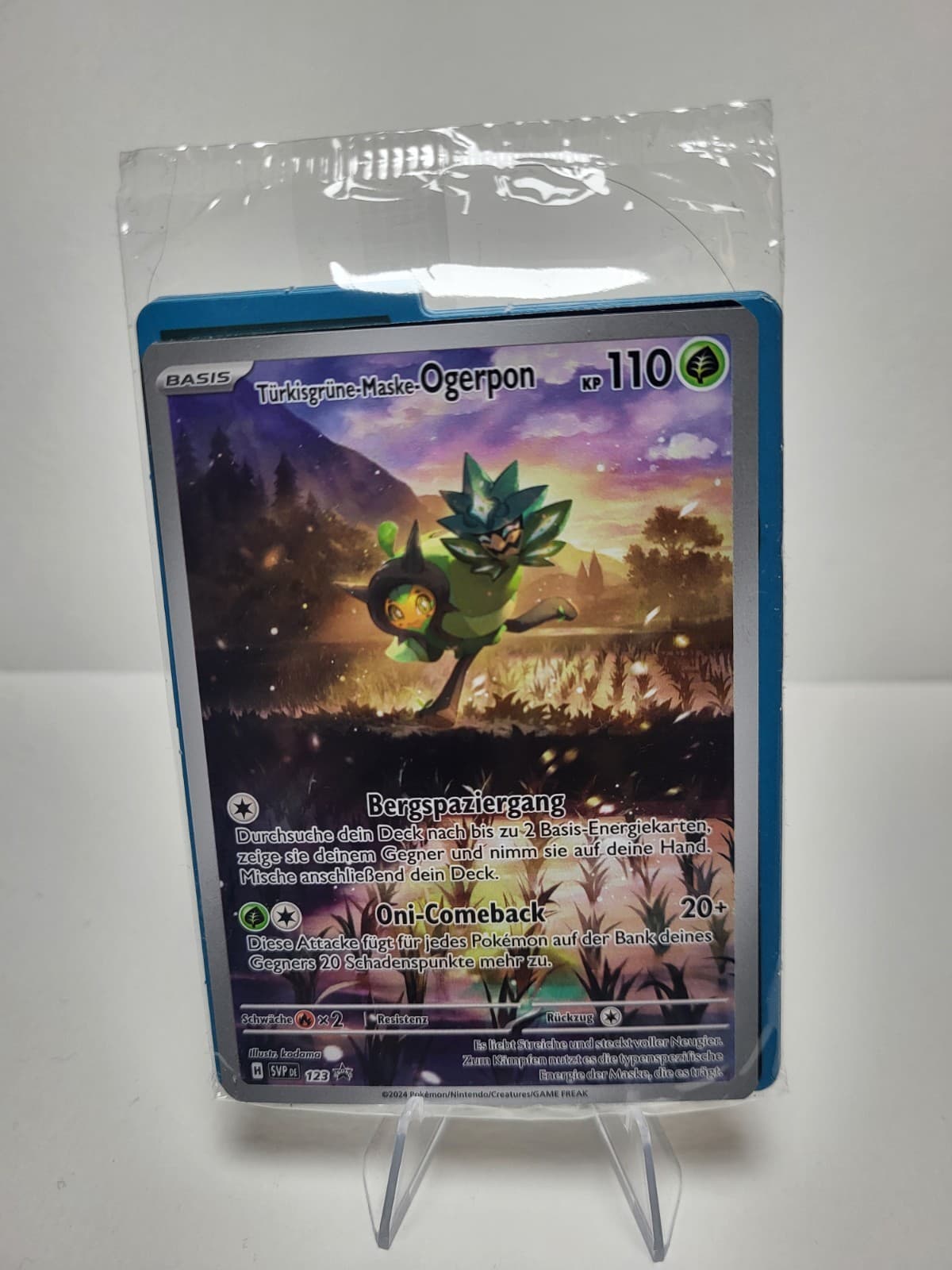 Pokemon Türkisgrüne-Maske-Ogerpon Promo SVP 123 Deutsch Near Mint