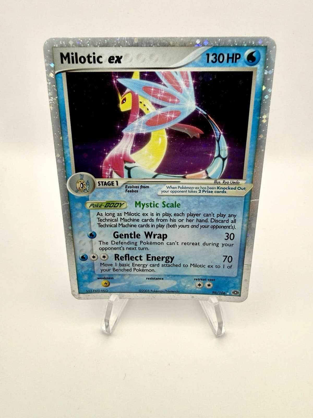 Milotic Ex 96/106 - Ex Emerald Silver Border HP - HOLO Ereader Pokemon Card