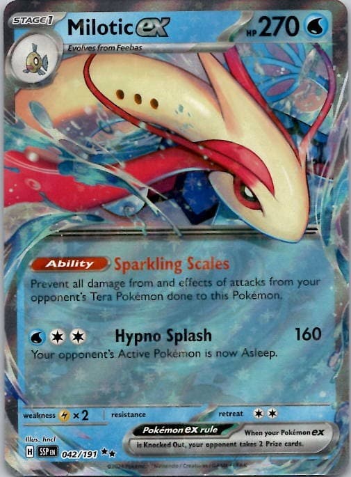 Pokemon Surging Sparks Milotic ex 42/191 NM