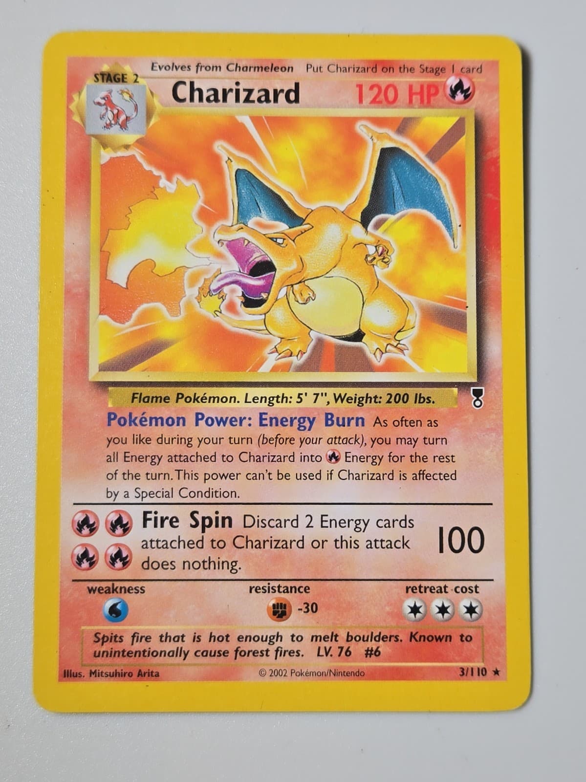 Pokémon TCG Charizard 3/110 Legendary Collection Non-Holo Rare Card LP/MP