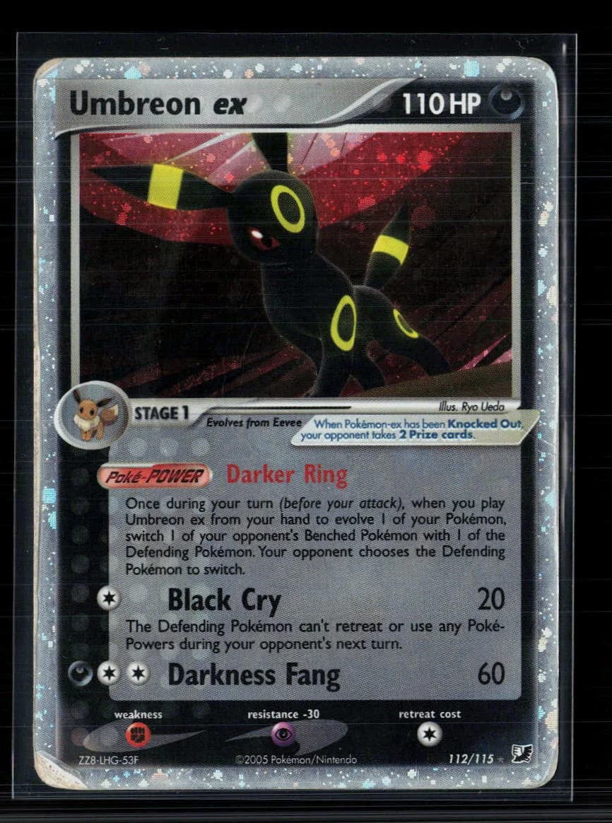 Pokemon 2005 EX Unseen Forces Umbreon EX #112/115