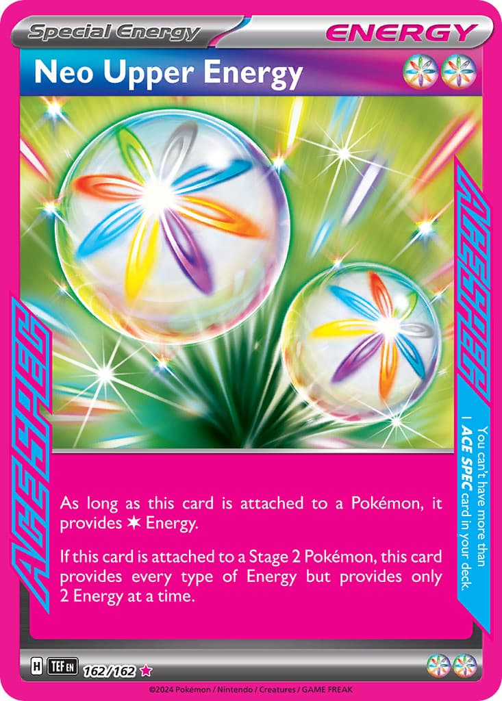 Pokemon Temporal Forces ACE SPEC Neo Upper Energy 162/162 - Near Mint (NM)