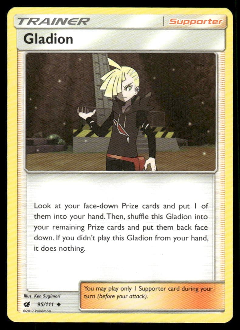 Gladion 95/111 Uncommon Crimson Invasion Pokemon Lightly Played