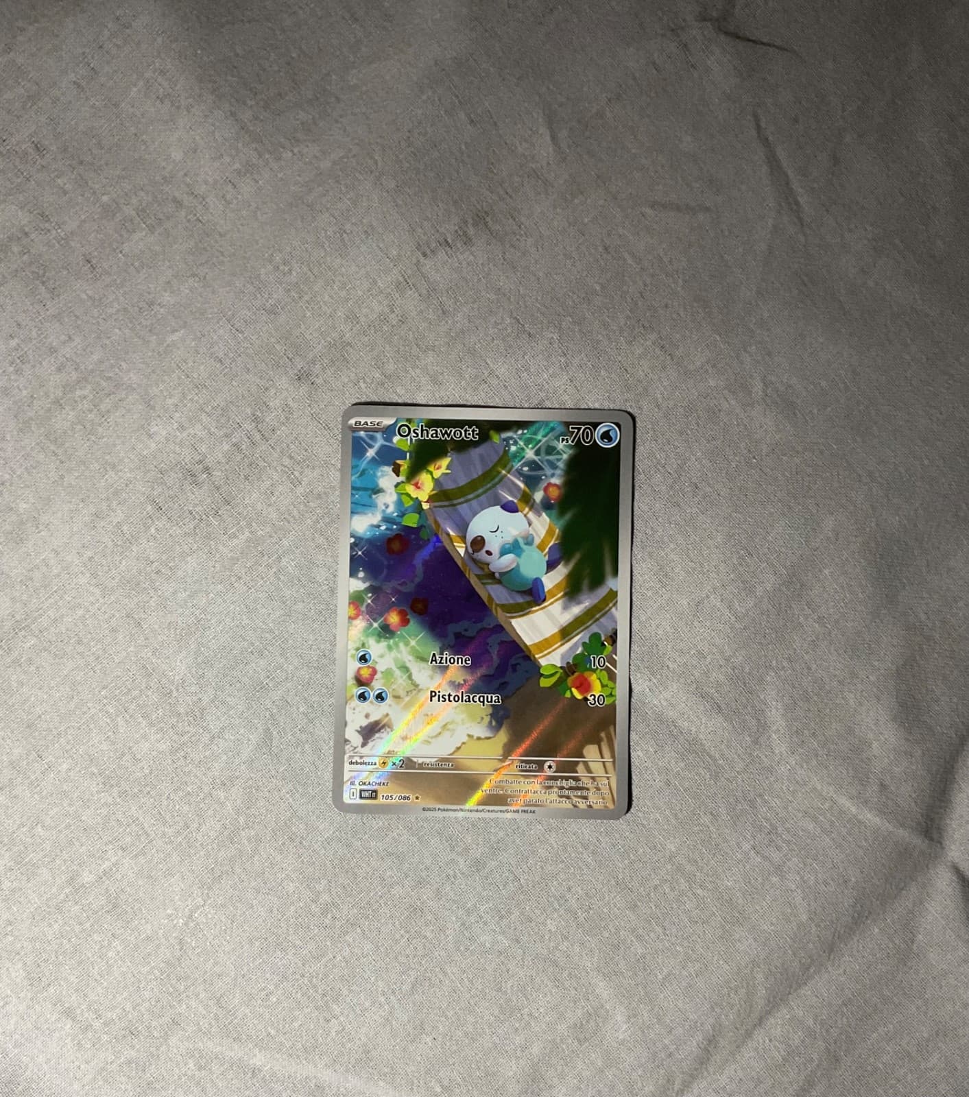 oshawott Fuoco Bianco Italiano 105/086