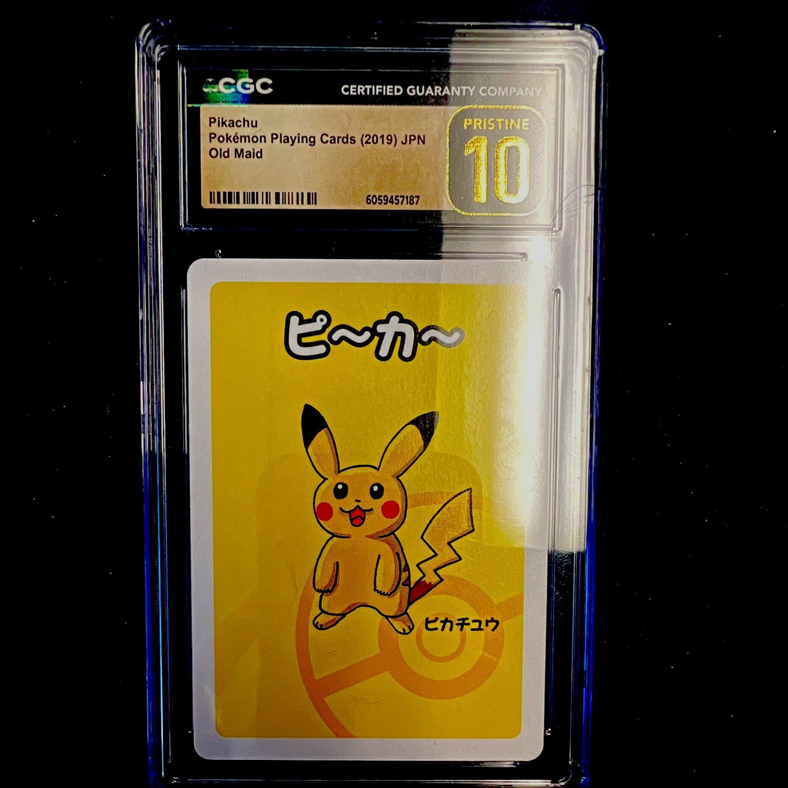 CGC Pristine 10 Pikachu Old Maid Pokemon Playing Cards 2019 JPN #205