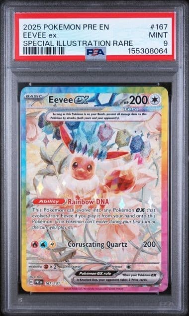 Eevee EX 167/131 Special Illustration Rare Pokemon PSA 9