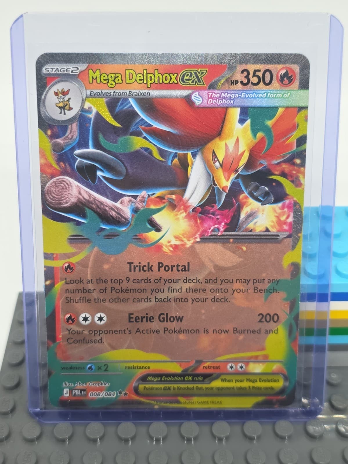 Pokemon Pitch Black Mega Delphox ex 8/84