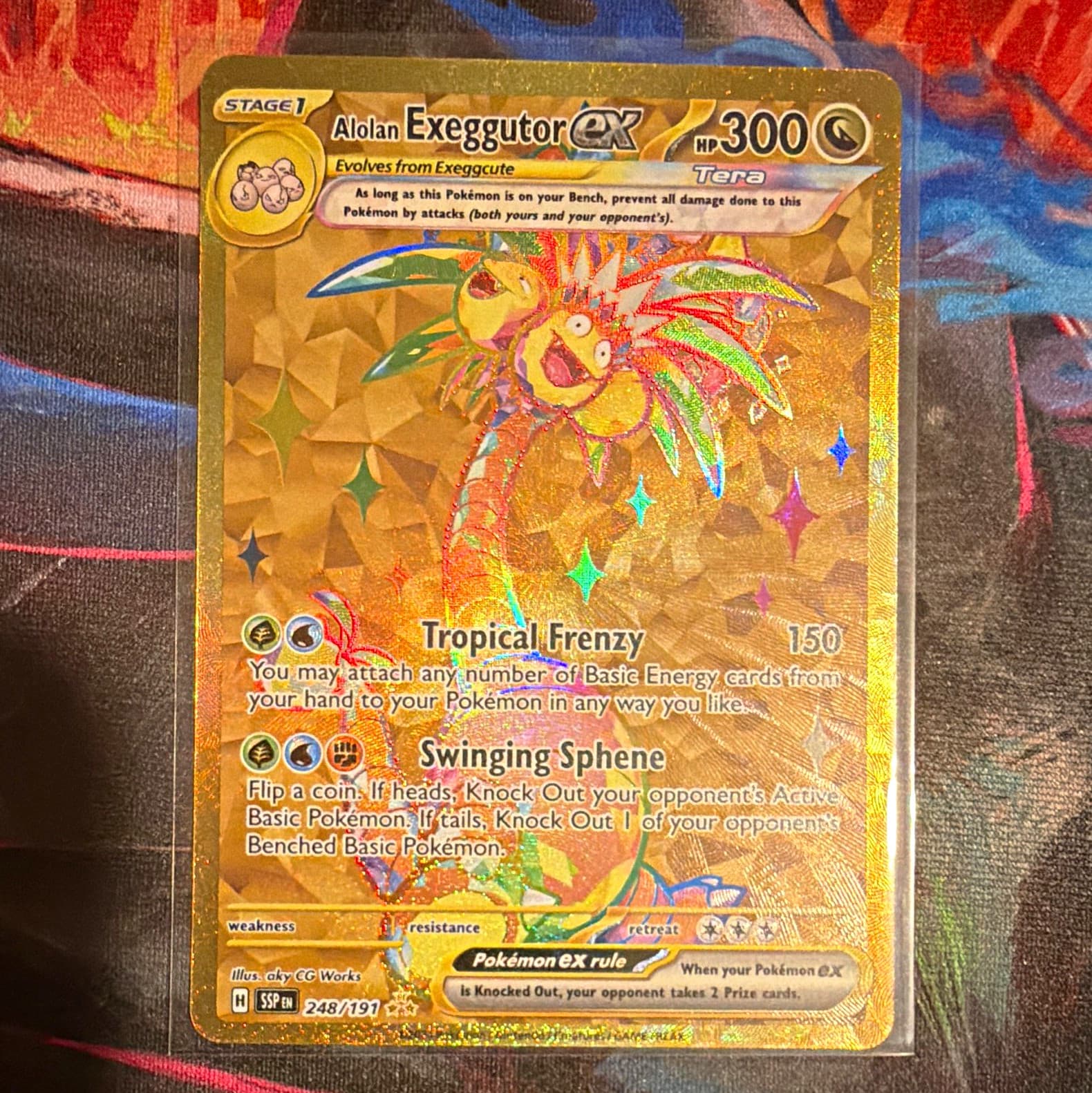 Alolan Exeggutor ex 248/191 Surging Sparks Hyper Rare Holo EN 300