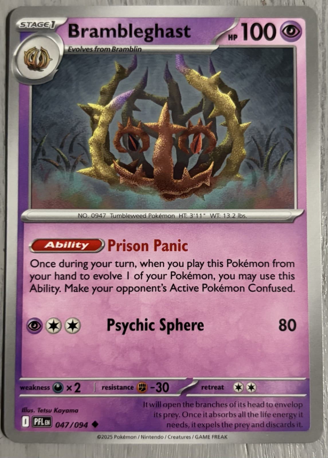 Brambleghast #47 Pokemon Phantasmal Flames