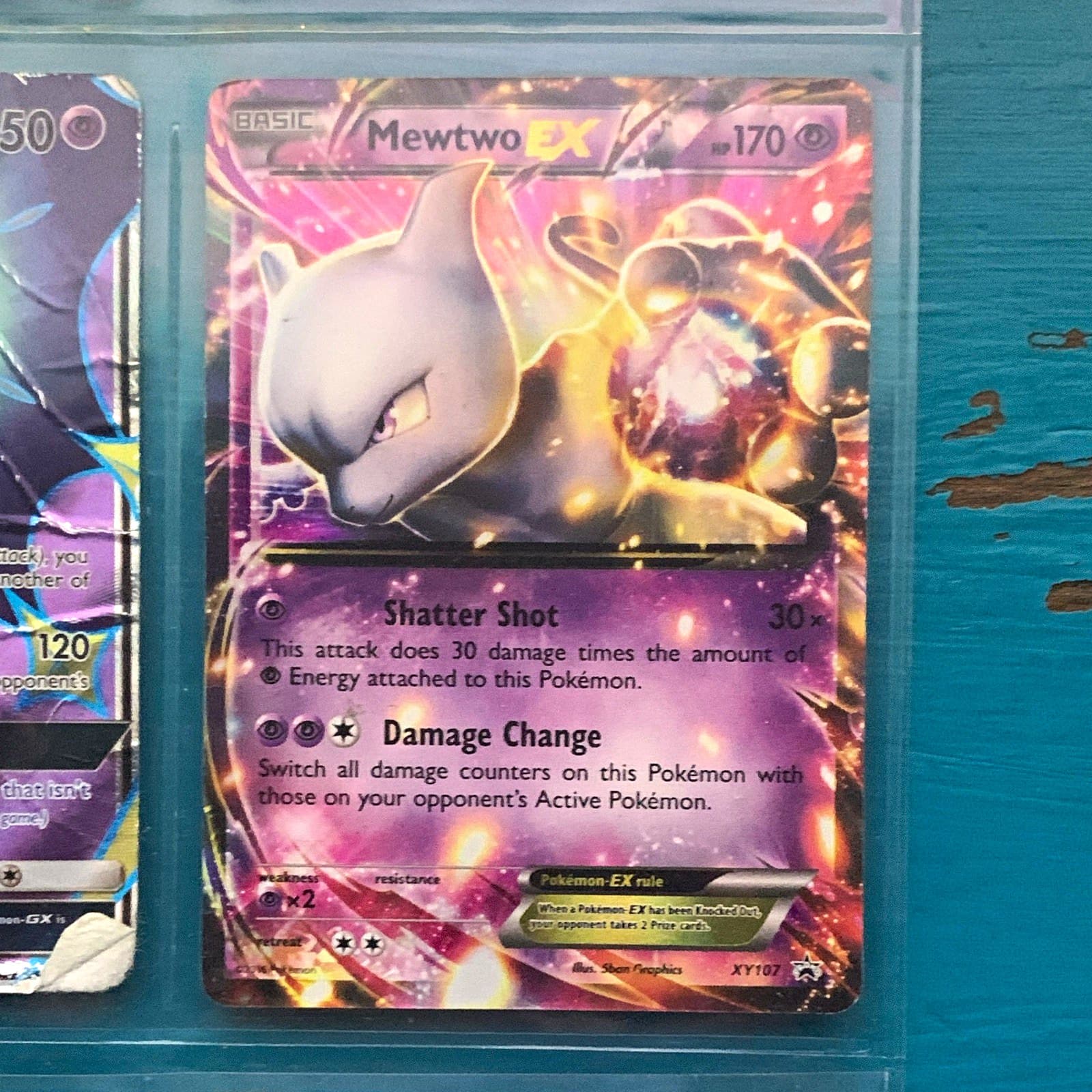Pokemon TCG Mewtwo EX XY107 XY Black Star Promo Holo English 170 HP 2016
