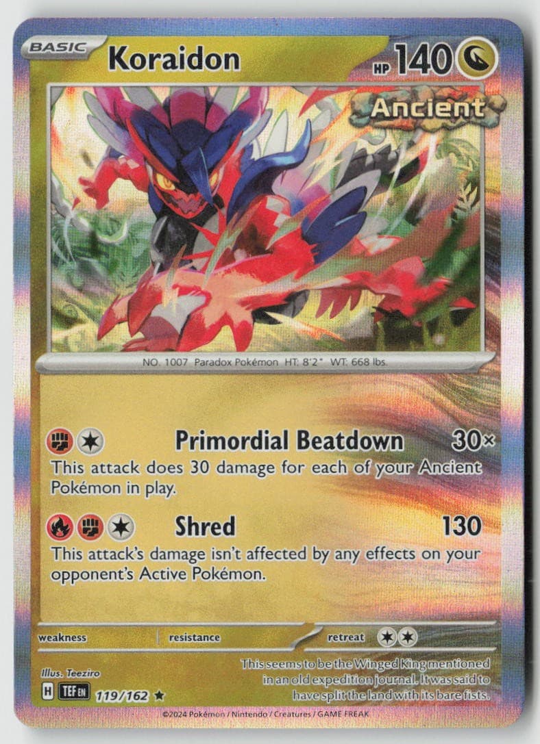 Temporal Forces Koraidon Holo 119/162
