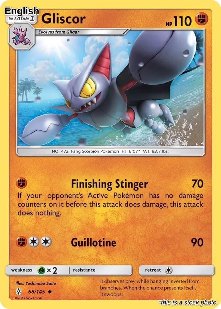 Gliscor SM - Guardians Rising 68/145 Near Mint