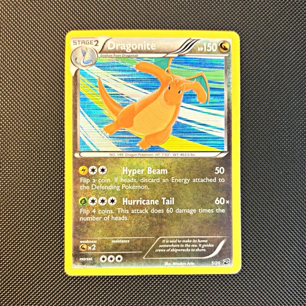 Pokemon TCG Dragon Vault Dragonite 5/20 Holo Rare Holo Stage 2 150 HP Eng MP