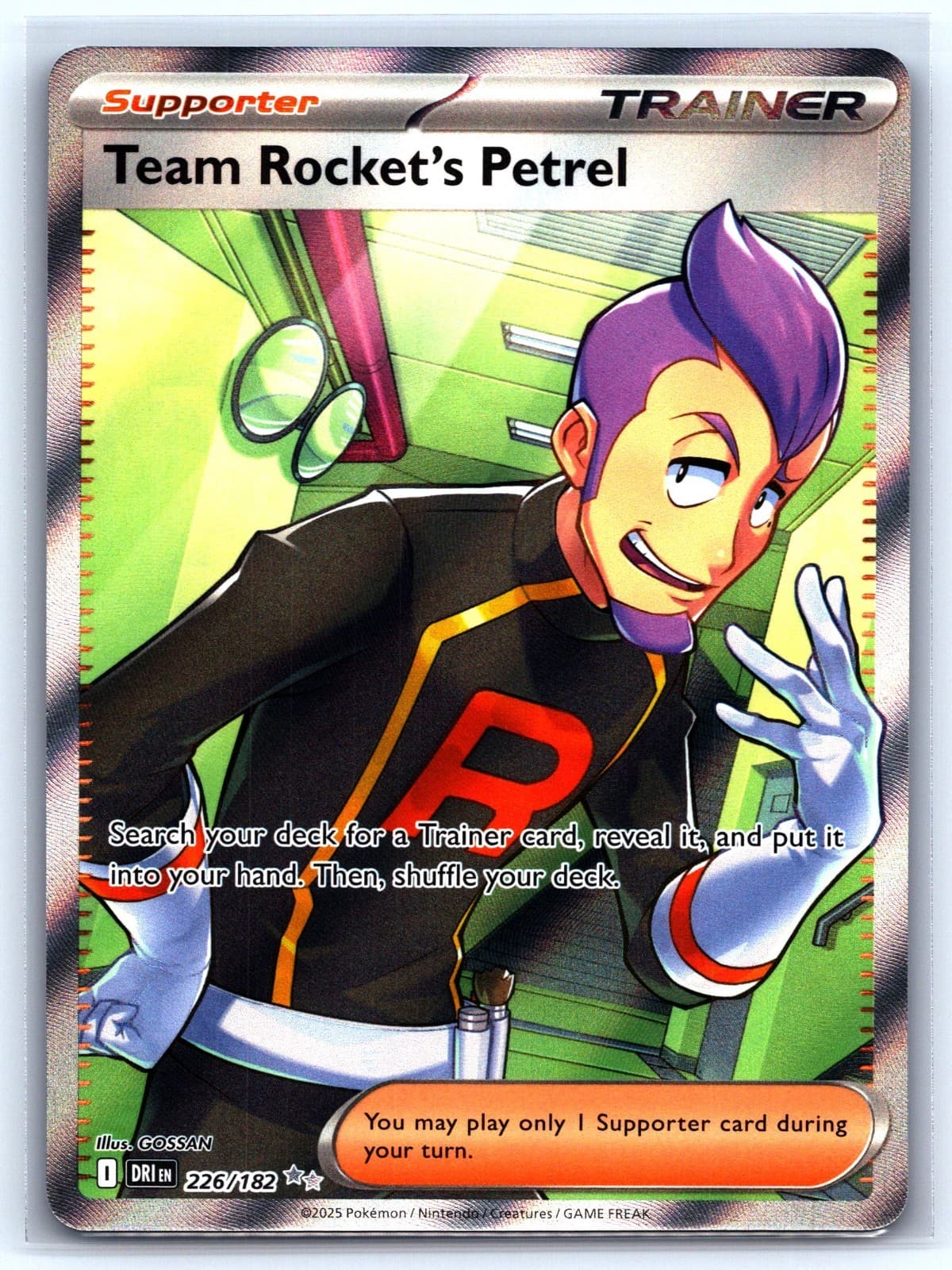 Team Rocket's Petrel 226/182 Sv10: Destined Rivals Holo