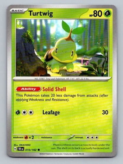 2024 Pokemon Card Temporal Forces Turtwig 10/162