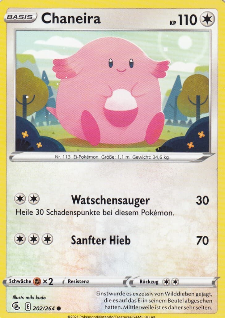 Chaneira 202/264 Fusions Angriff Pokemon Karte Deutsch