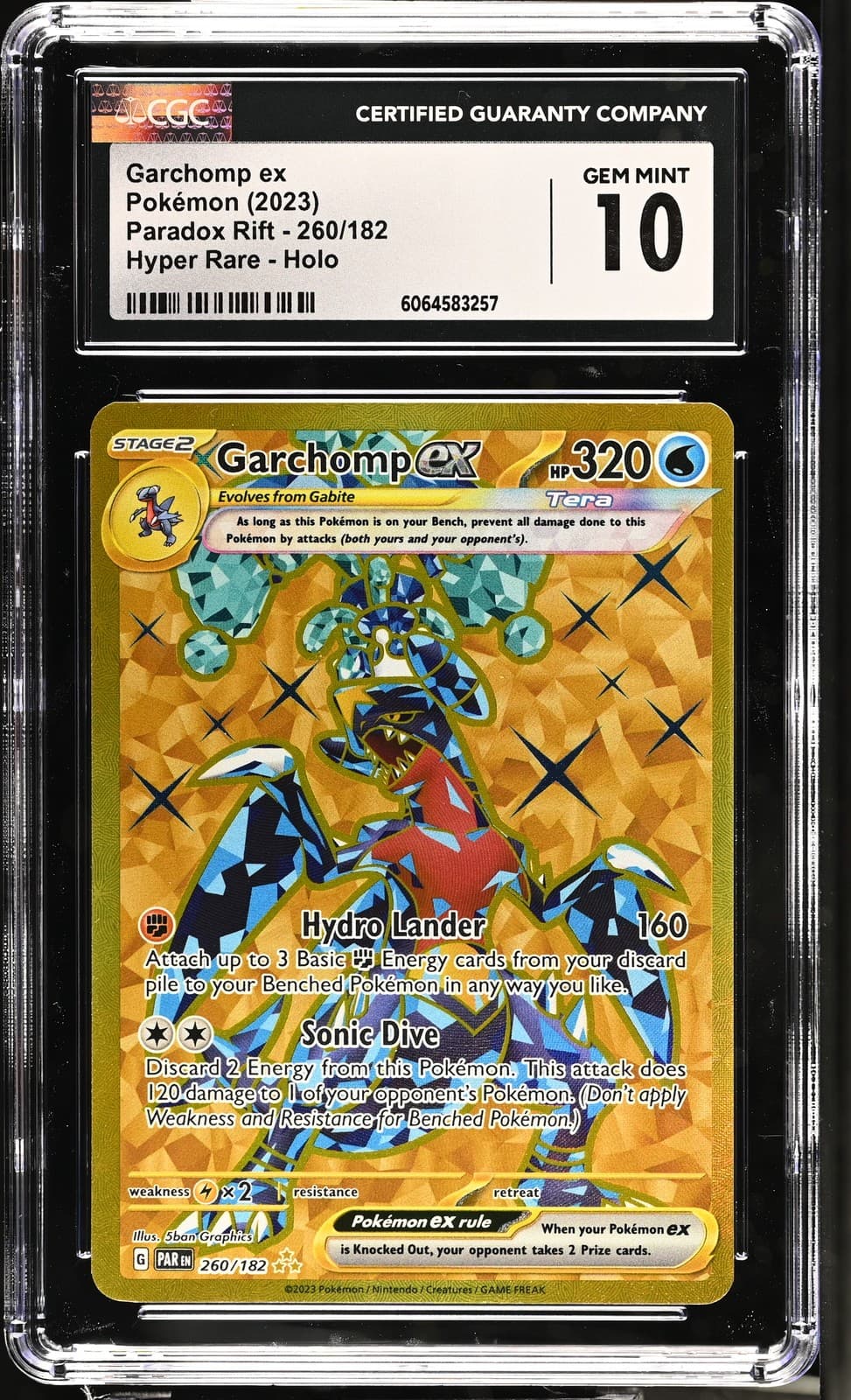 2023 Paradox Rift #260/182 Garchomp ex CGC 10