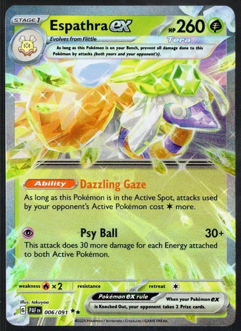 SV: Paldean Fates #006/091 Espathra ex