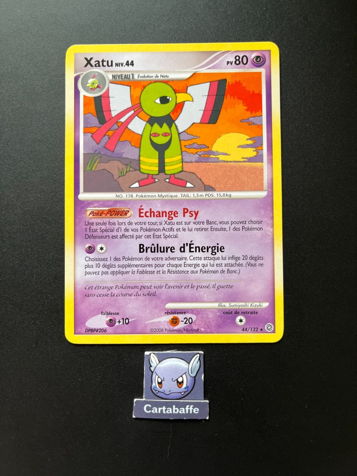 Carte Pokémon Xatu 44/132 Rare DP Merveilles Secrètes NM PROCHE NEUF