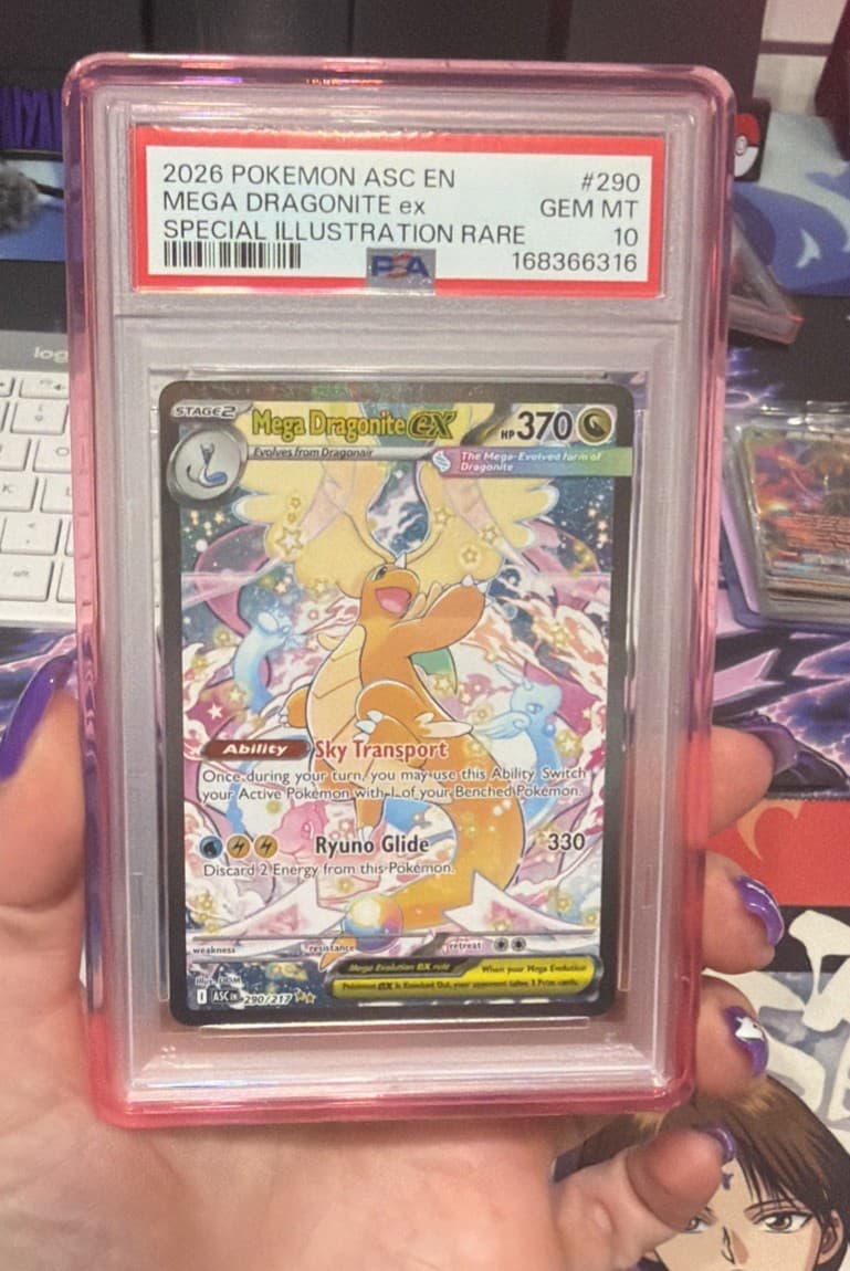 2026 Pokemon Mega Dragonite ex #290/217 SIR Ascended Heroes PSA 10