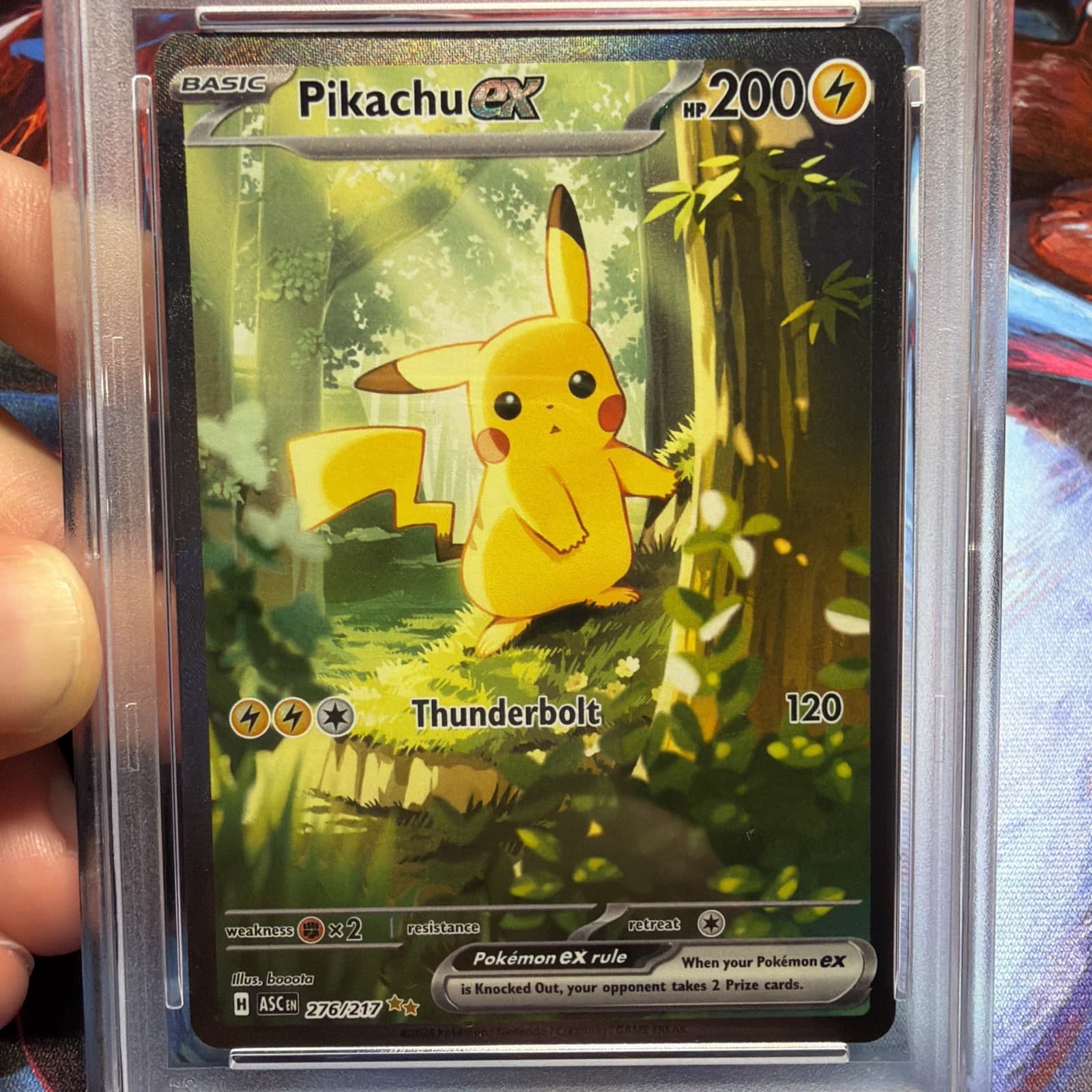 Pikachu ex 276/217 Me: Ascended Heroes Special Illustration Rare Gem Mint PSA 10