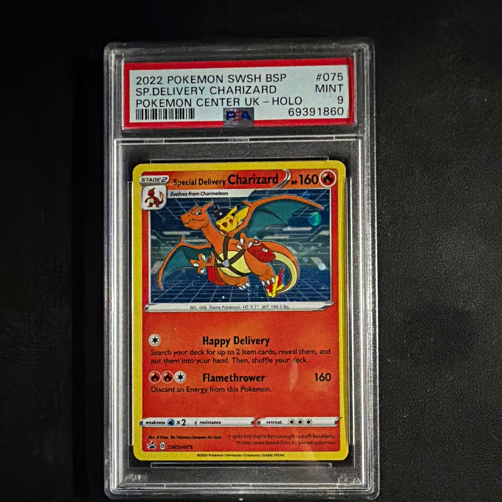 Special Delivery Charizard SWSH075 SWSH Promo Holo English 2022 PSA 9 UK