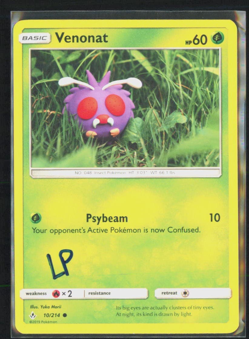 Pokemon Venonat Unbroken Bonds 10/214 Yuka Morii LP