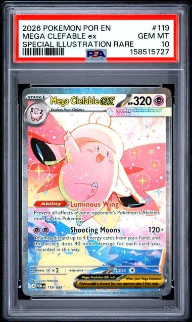 Pokemon Mega Clefable ex Perfect Order Special Illustration Rare #119 PSA 10