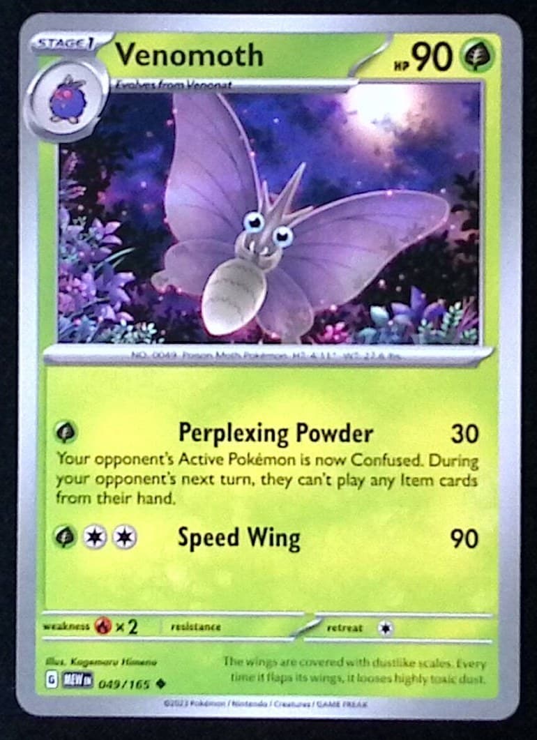 Venomoth 49/165 - Pokemon Scarlet Violet 151 - NM