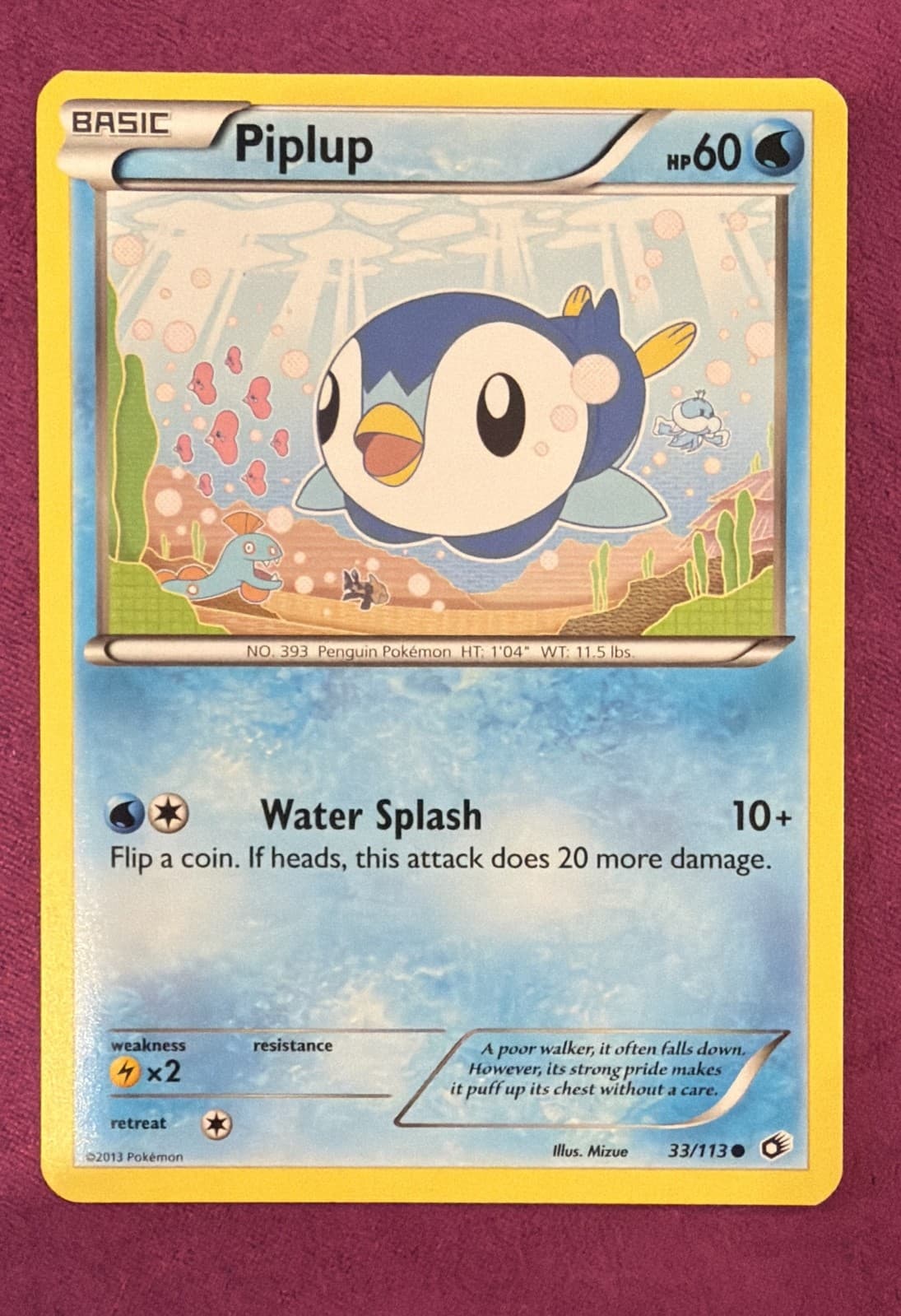 Piplup 33/113 Legendary Treasures Regular LP