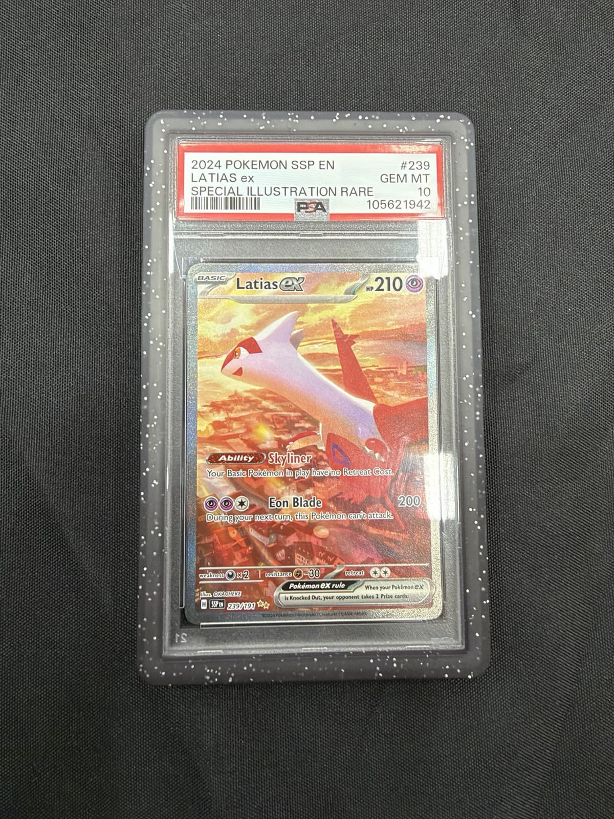 Latias ex 239/191 Sv08: Surging Sparks Holo PSA 10
