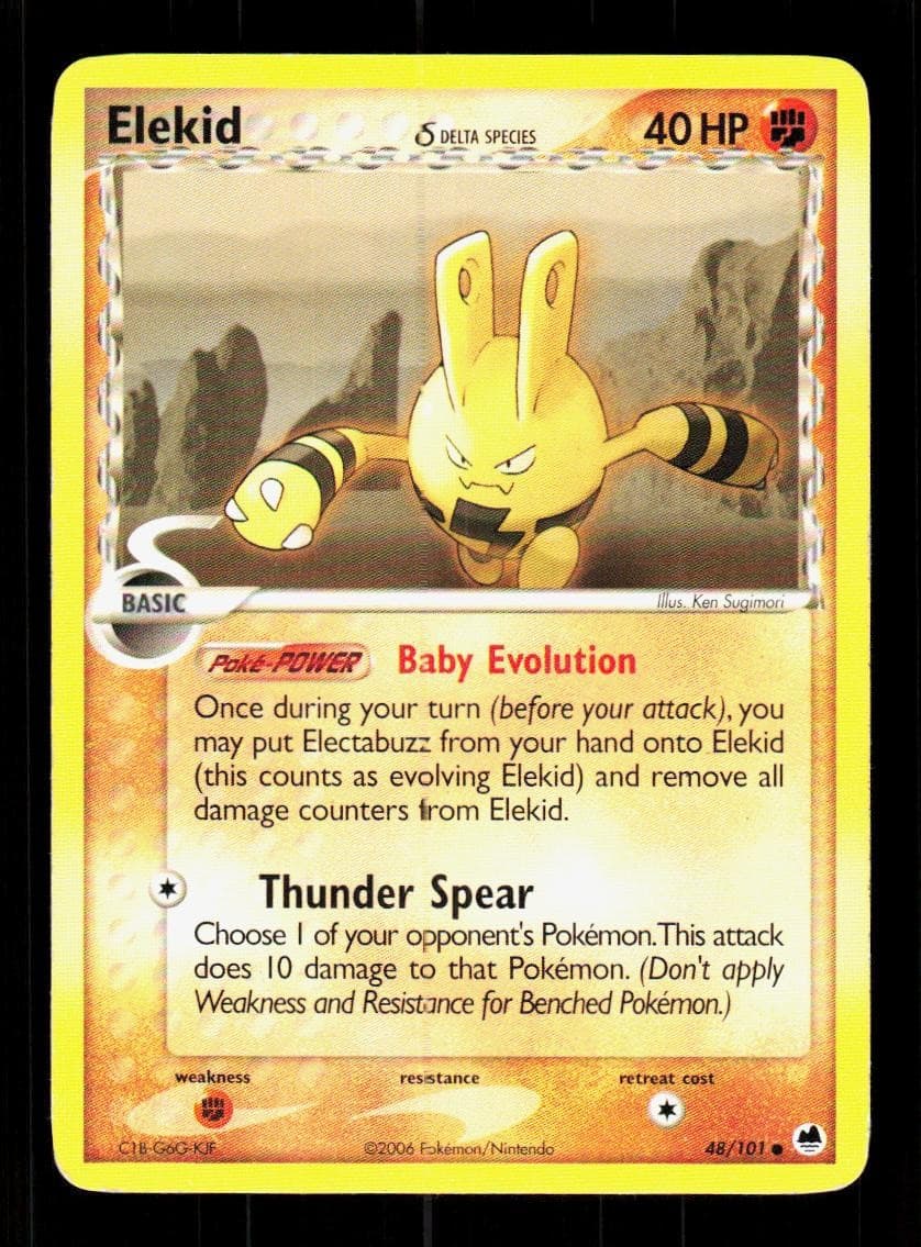 Elekid 48/101 Common Dragon Frontiers Pokemon HP
