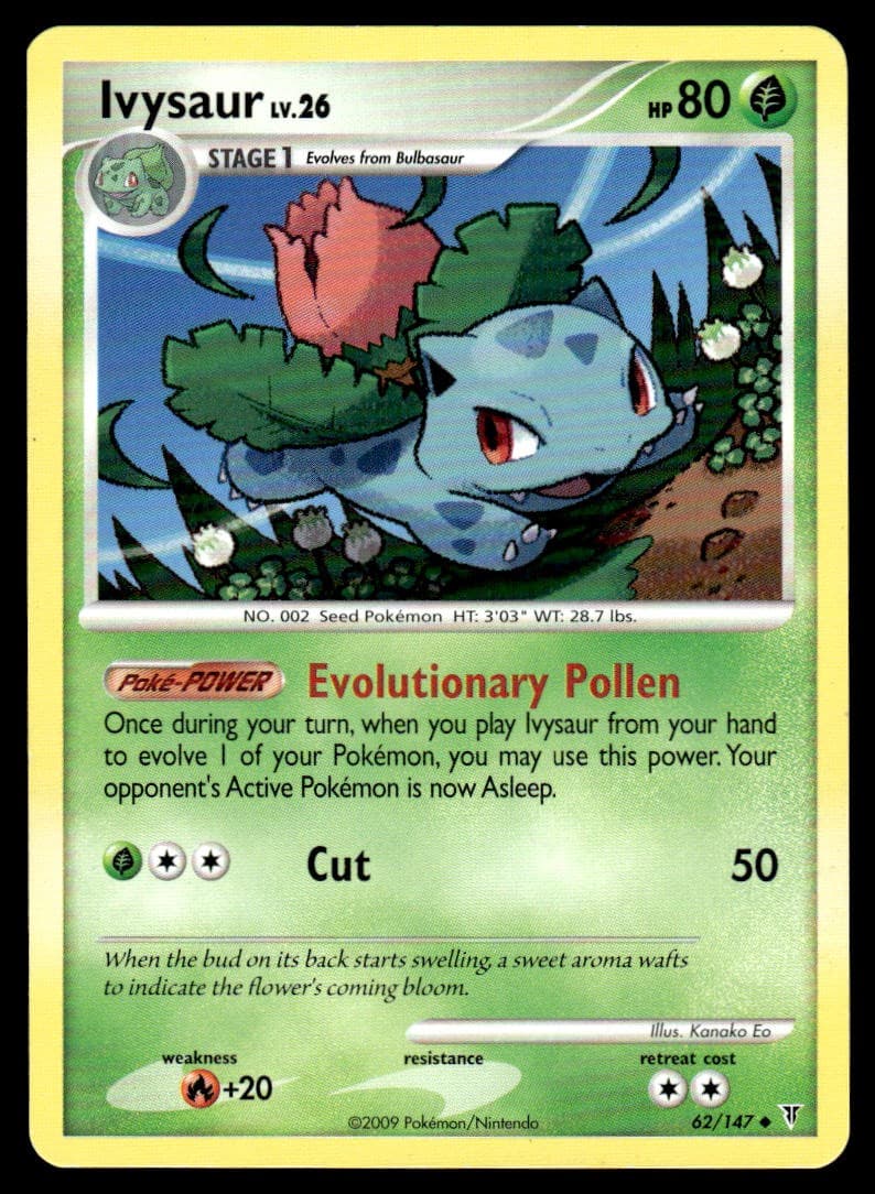 Ivysaur 62/147 Uncommon Supreme Victors Pokemon Lightly Played