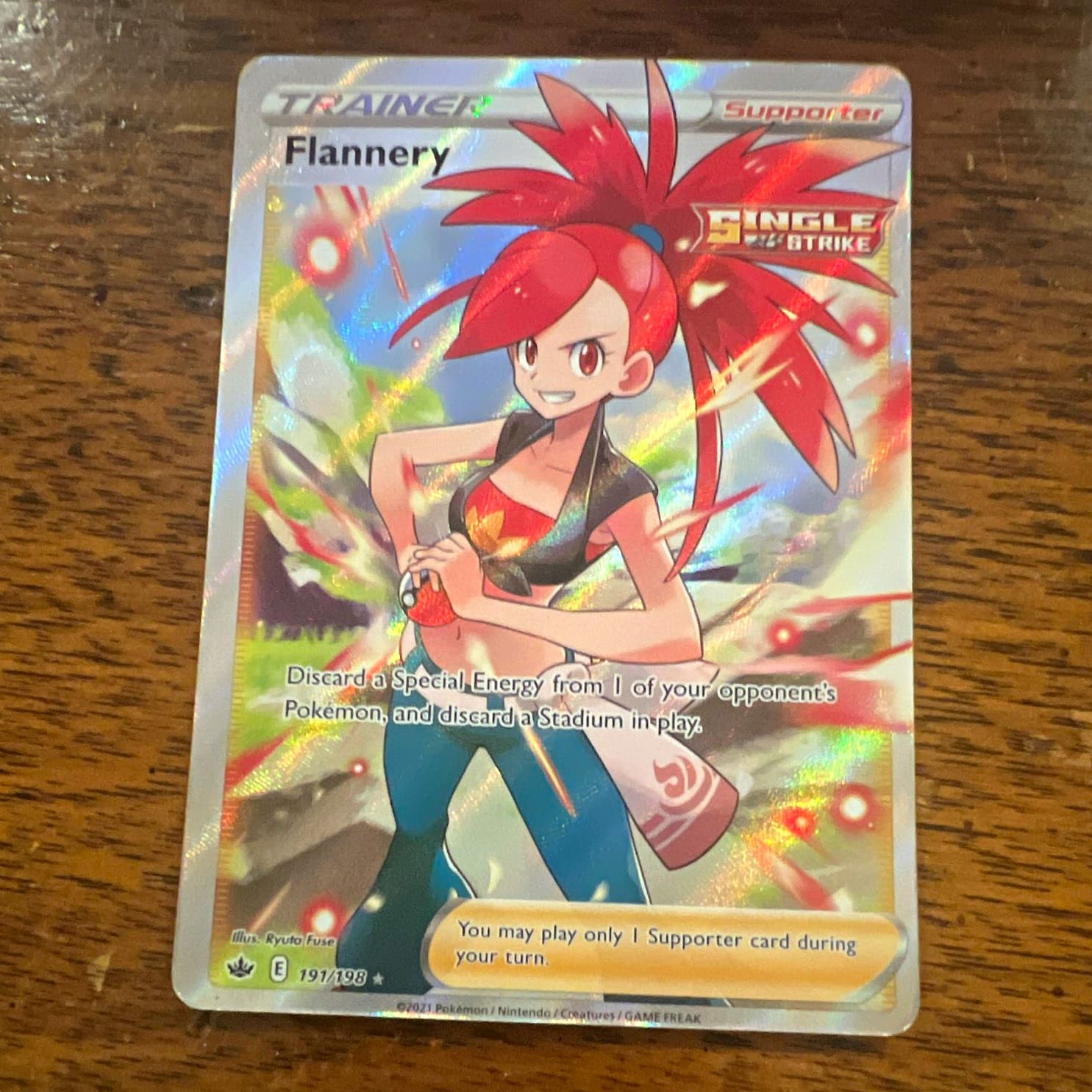 Pokemon TCG Flannery 191/198 Chilling Reign Full Art Holo Ultra Rare (English)