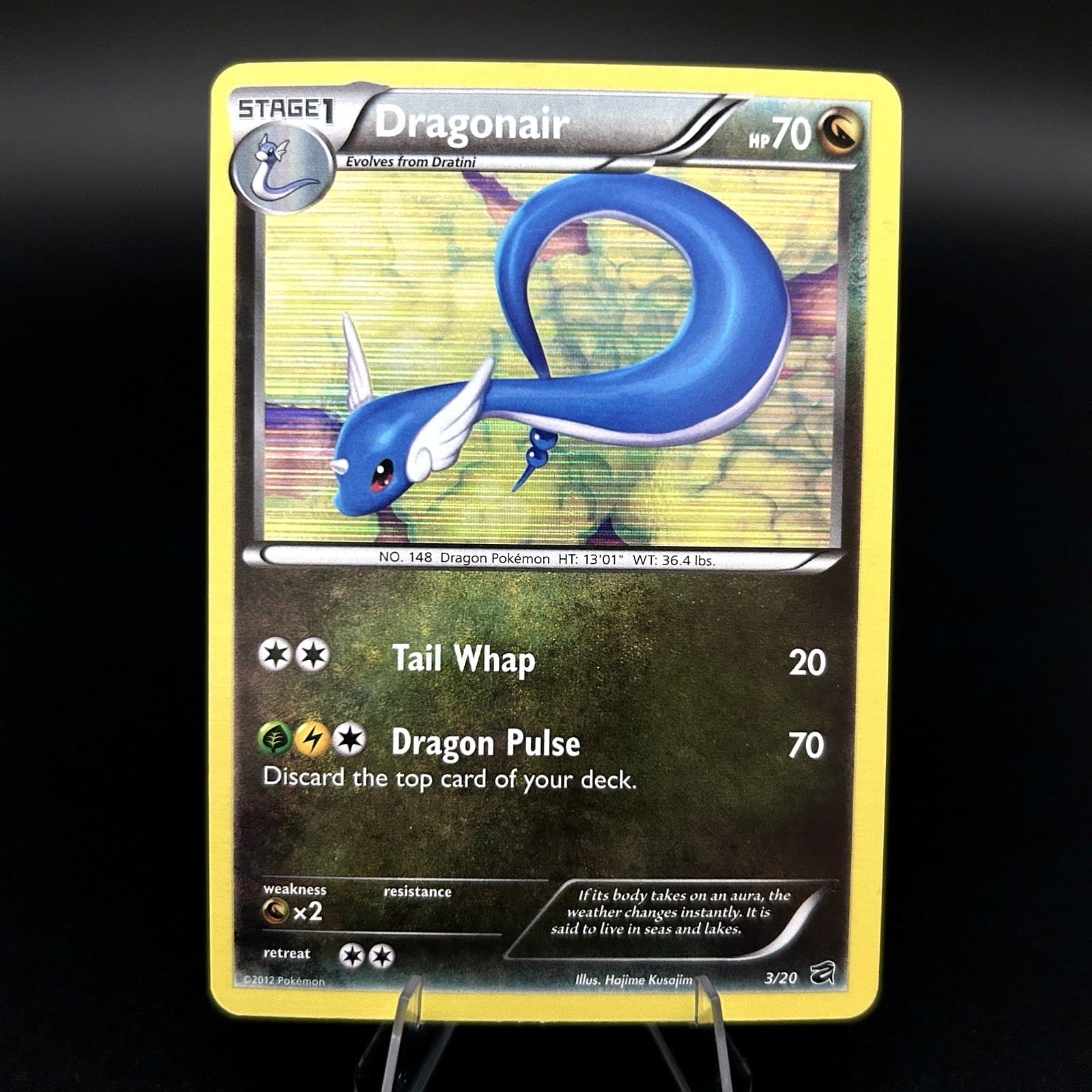 Dragonair 3/20 Holo Black & White Dragon Vault Pokemon Card