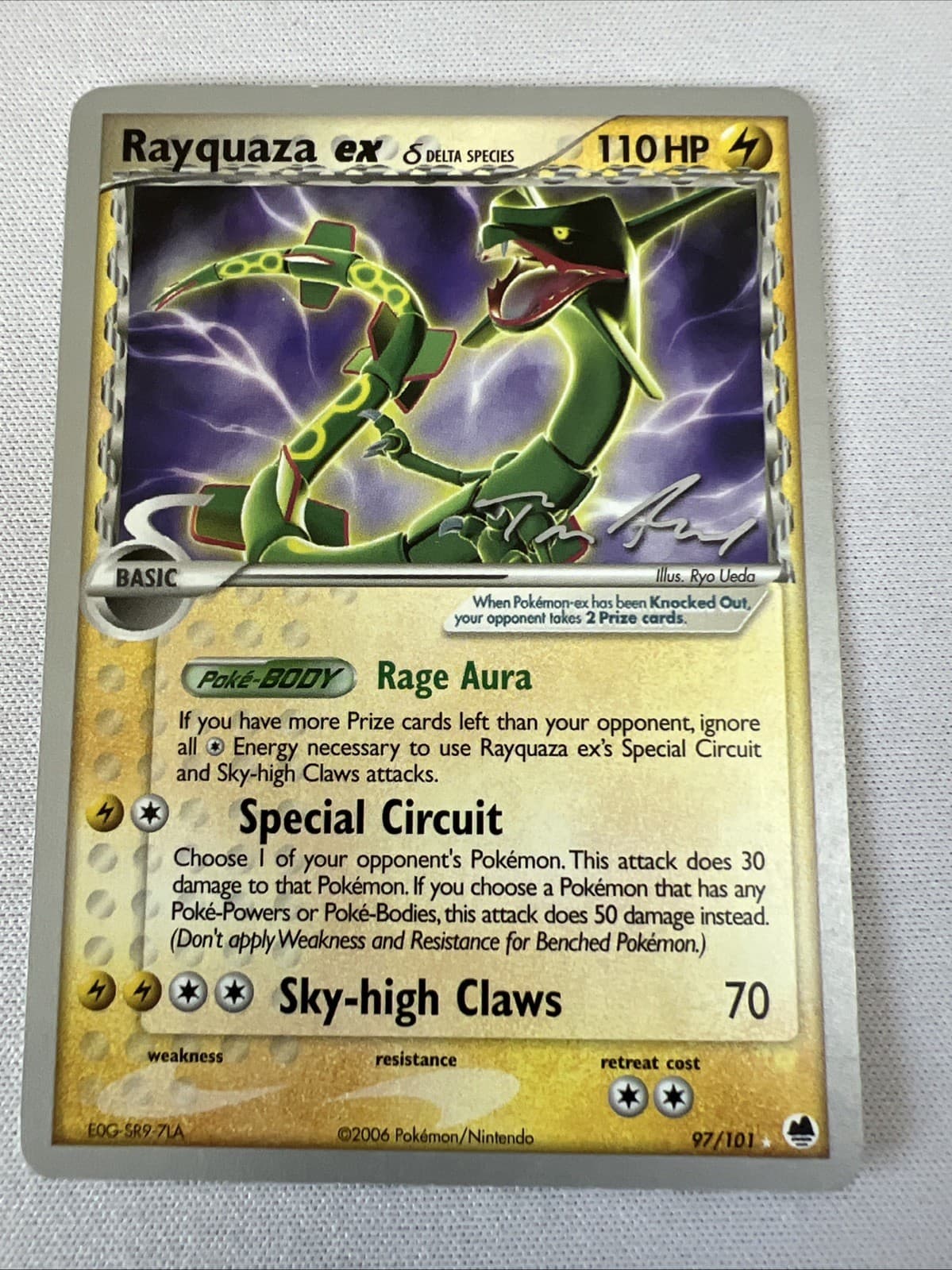 Pokemon TCG Rayquaza ex 97/101 World Championship Decks Rare NM 110 HP 2007