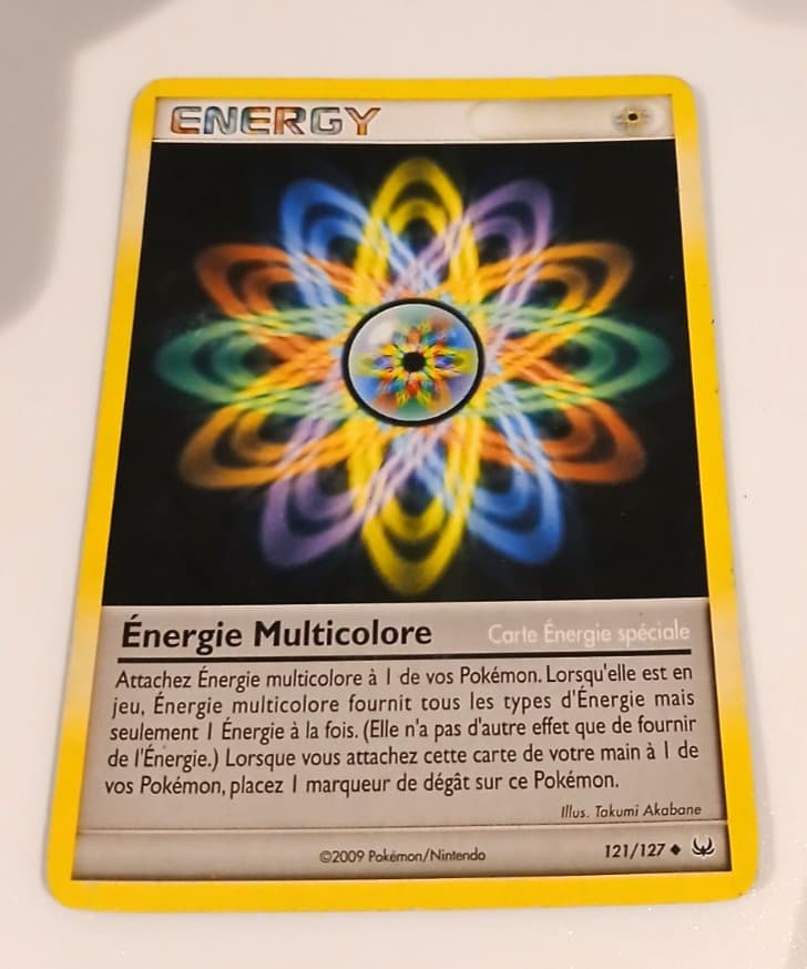 Energie Multicolore - Platine - 121/127 - Carte Pokemon Française