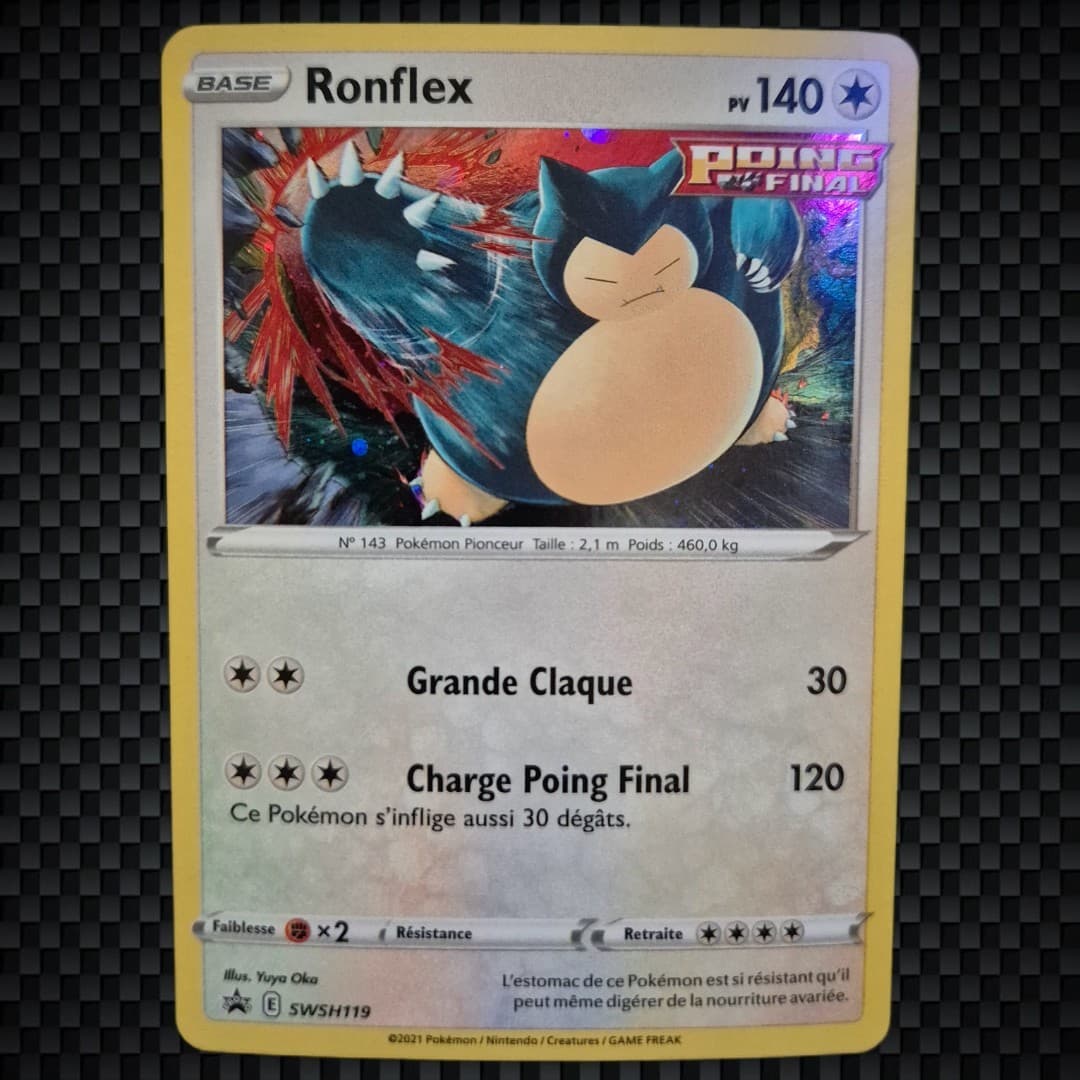 Cartes Pokémon : RONFLEX Holo SWSH119 Promo Épée et Bouclier - FR 🇨🇵