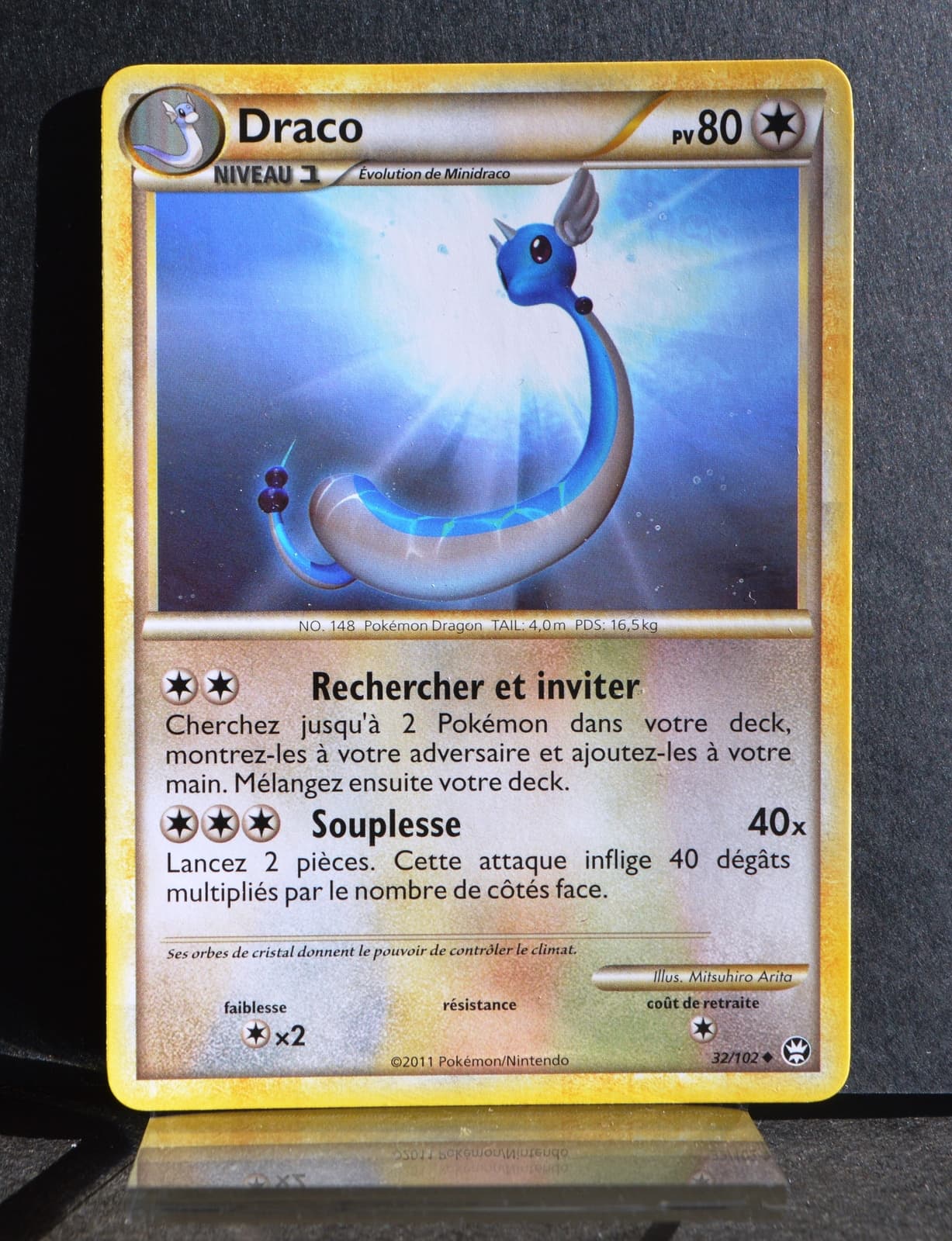 carte Pokémon 32/102 Draco 80 PV HS Triomphe NEUF FR
