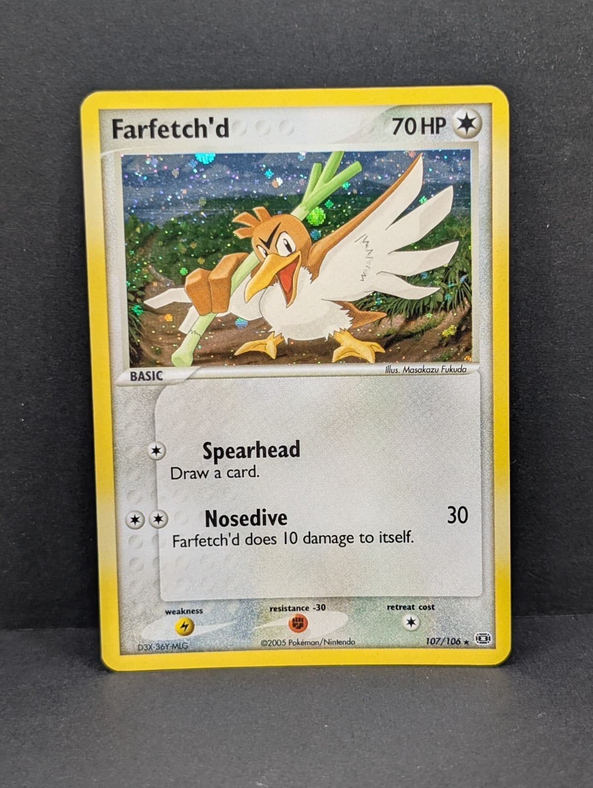 Farfetch'd (Secret Rare) 107/106 EX Emerald Holo Pokemon TCG Nintendo WOTC NM