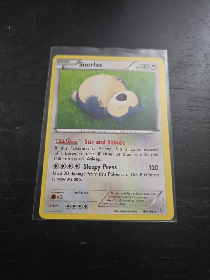 Pokemon TCG Snorlax 58/83 Rare XY Generations 2016 Non Holo NM 