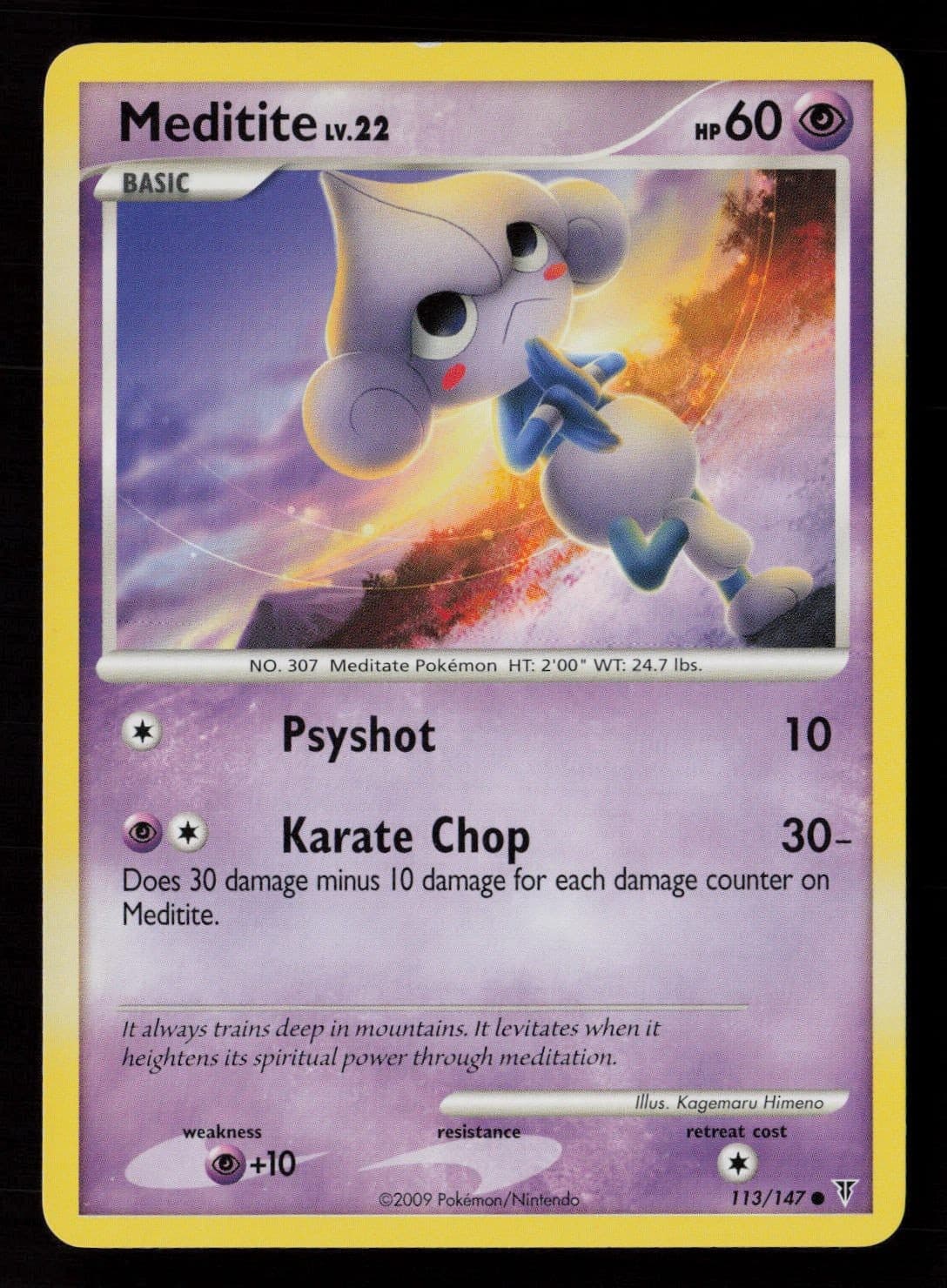 Meditite Supreme Victors 113 LP Pokemon