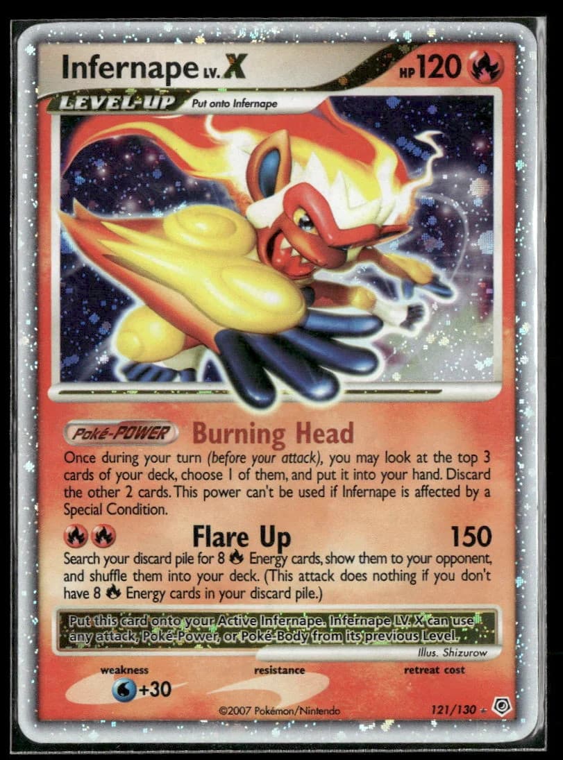 Diamond and Pearl Infernape LV.X #121/130