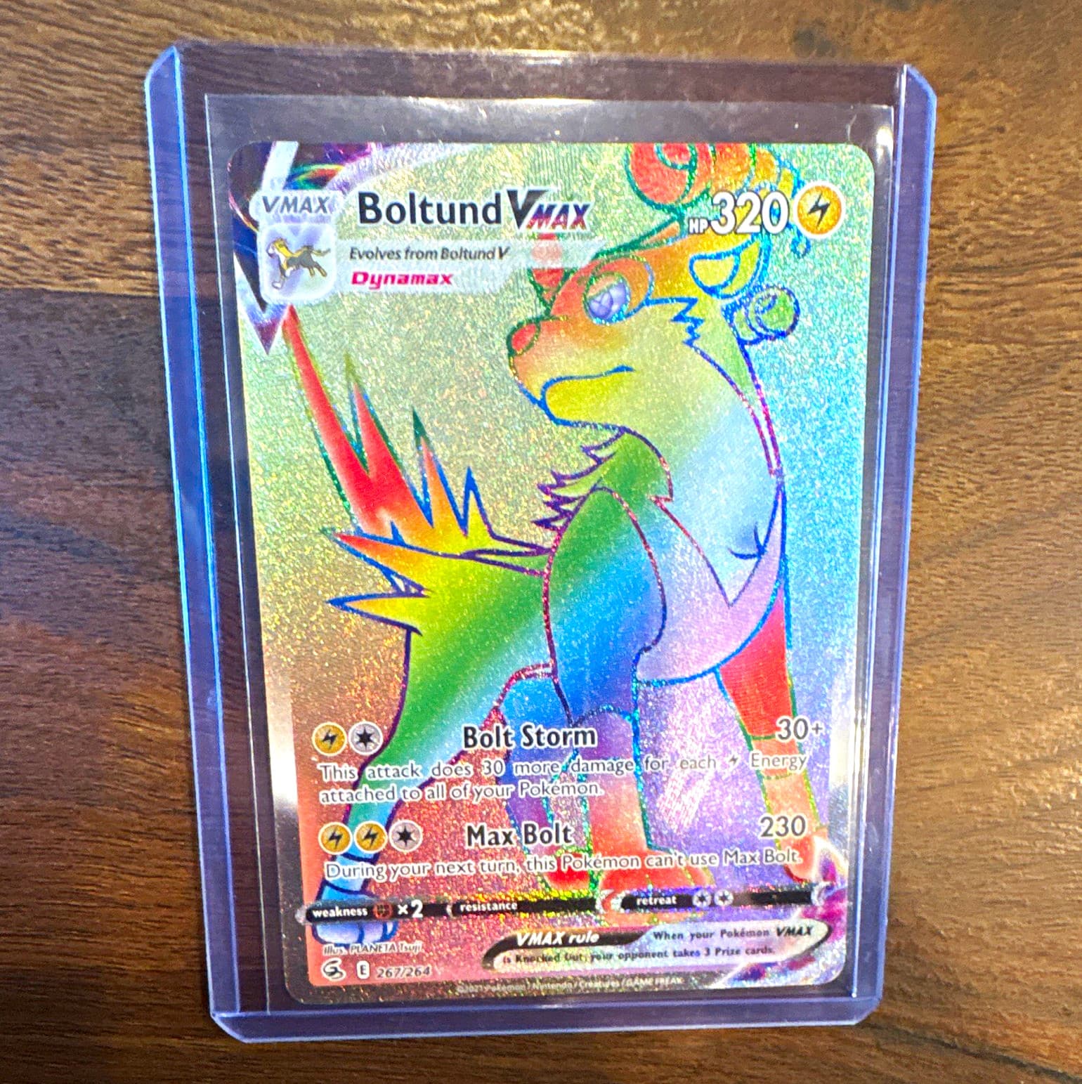 The Pokémon Company Boltund VMAX 267/264 Fusion Strike Holo Secret Rare EN
